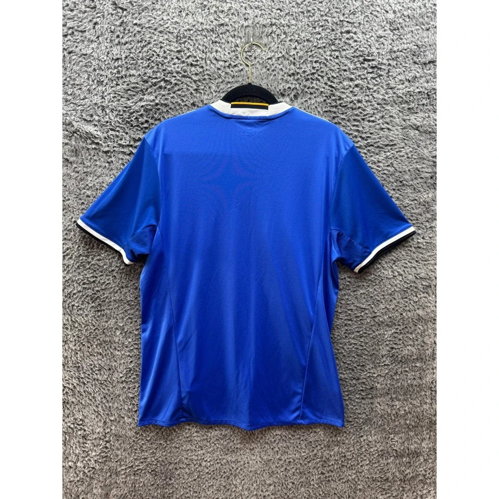 Adidas 2016-2017 Juventus FC Away Short Sleeve‎ Soccer Jersey Blue Mens Size M